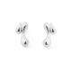 Holiday Electroforming Hollow Irregular Chunky Drop Waters Hypoallergenic S999 Sterling Silver Statement Earrings