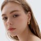 Large Chunky Electroforming Hollow Light Exaggerated Jewelry Bold Look Extra Large Statement Hoop Earrings 